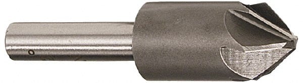 Interstate - 5/16" Head Diam, 1/4" Shank Diam, 6 Flute 82° Cobalt Countersink - Americas Industrial Supply