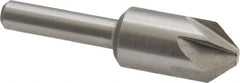 Interstate - 1/2" Head Diam, 1/4" Shank Diam, 6 Flute 82° Cobalt Countersink - Americas Industrial Supply