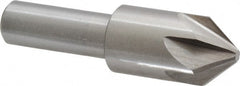 Interstate - 3/4" Head Diam, 1/2" Shank Diam, 6 Flute 82° Cobalt Countersink - Americas Industrial Supply