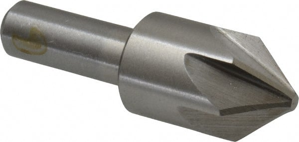 Interstate - 7/8" Head Diam, 1/2" Shank Diam, 6 Flute 82° Cobalt Countersink - Americas Industrial Supply