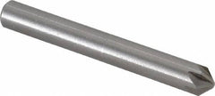 Interstate - 1/4" Head Diam, 1/4" Shank Diam, 6 Flute 90° Cobalt Countersink - Americas Industrial Supply