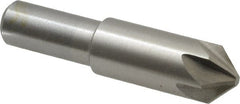 Interstate - 5/8" Head Diam, 1/2" Shank Diam, 6 Flute 90° Cobalt Countersink - Americas Industrial Supply