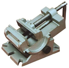Interstate - 4-1/4" Jaw Opening Capacity x 1-1/2" Throat Depth, Horizontal Drill Press Vise - 4-1/2" Wide x 1-1/2" High Jaw, Stationary Base, Standard Speed, 7-1/2" OAL x 4.33" Overall Height - Americas Industrial Supply