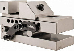 Interstate - 3" Jaw Width x 1-1/4" Jaw Height, 3-3/4" Jaw Capacity, Steel, Sine Vise - 7-1/2" OAL x 3" Overall Width x 3-5/8" Overall Height, Square to within 0.0002", Parallel to within 0.0002" - Americas Industrial Supply