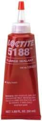 Loctite - 50 mL Tube Red Polyurethane Joint Sealant - -65 to 300°F Operating Temp, 24 hr Full Cure Time, Series 5188 - Americas Industrial Supply