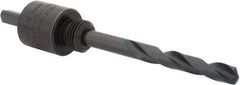 Lenox - 9/16 to 1-3/16" Tool Diam Compatibility, Straight Shank, Carbon Steel Integral Pilot Drill, Hole Cutting Tool Arbor - 15/64" Min Chuck, Triangular Shank Cross Section, Quick-Change Attachment, For Hole Saws 4L - Americas Industrial Supply