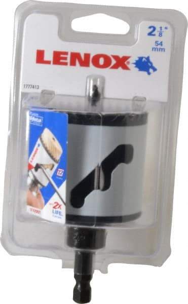 Lenox - 2-1/8" Diam, 1-9/16" Cutting Depth, Hole Saw - Bi-Metal Saw, Toothed Edge - Americas Industrial Supply