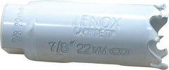 Lenox - 7/8" Diam, 1-1/2" Cutting Depth, Hole Saw - Carbide-Tipped Saw, Toothed Edge - Americas Industrial Supply