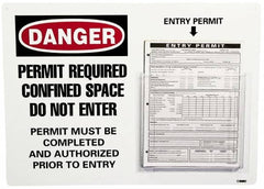 NMC - 16" Wide x 22" High, Permit Holder - Form and Permit Pocket - Americas Industrial Supply