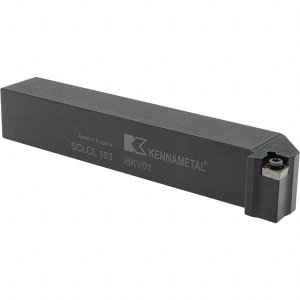 Kennametal - SCLC, Left Hand Cut, 5° Lead Angle, 1" Shank Height x 1" Shank Width, Neutral Rake Indexable Turning Toolholder - 6" OAL, CC..32.5. Insert Compatibility, Series Screw-On - Americas Industrial Supply