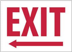 NMC - Exit, Plastic Exit Sign - 14" Wide x 10" High - Americas Industrial Supply