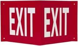 NMC - Exit, Acrylic Exit Sign - 14-1/2" Wide x 8" High - Americas Industrial Supply