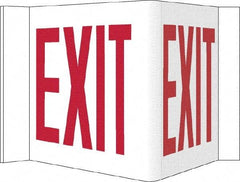 NMC - Exit, Acrylic Exit Sign - 14-1/2" Wide x 8" High - Americas Industrial Supply