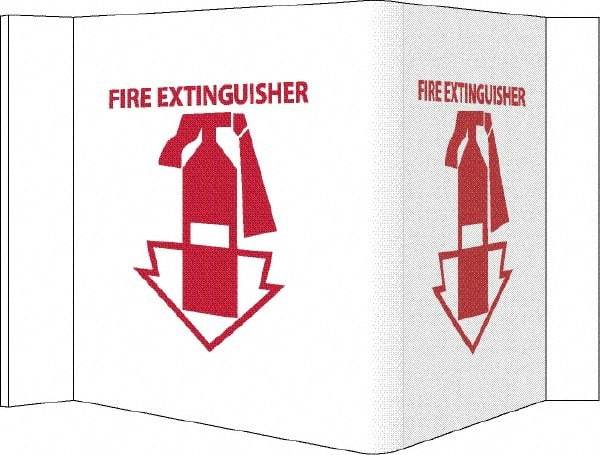 NMC - Fire Extinguisher, Acrylic Fire Sign - 14-1/2" Wide x 8" High - Americas Industrial Supply