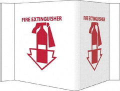 NMC - Fire Extinguisher, Acrylic Fire Sign - 14-1/2" Wide x 8" High - Americas Industrial Supply
