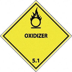 NMC - Oxidizer DOT Shipping Label - 4" High x 4" Wide - Americas Industrial Supply