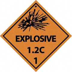 NMC - Explosive 1.2C Shipping Label - 4" High x 4" Wide - Americas Industrial Supply