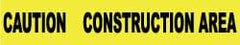 NMC - 1,000' Long x 3" Wide Roll, Polyethylene, Yellow Barricade Tape - Message: Caution - Construction Area - Americas Industrial Supply