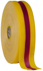 NMC - 2" Wide Roll, Woven Polyethylene, Magenta & Yellow Barricade Tape - Americas Industrial Supply
