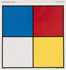 NMC - "Hazardous Materials Systems", 10" Long x 10" Wide, Pressure-Sensitive Vinyl Safety Sign - Square, 0.004" Thick, Use for Hazardous Materials - Americas Industrial Supply