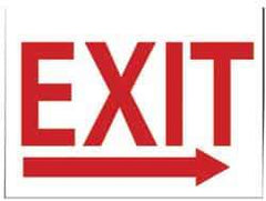NMC - Exit, Pressure Sensitive Vinyl Exit Sign - 14" Wide x 10" High - Americas Industrial Supply