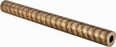 Made in USA - 1-1/4 Inch Outside Diameter x 13 Inch Long, Aluminum Bronze Round Tube - 3/4 Inch Inside Diameter, Alloy Aluminum Bronze (CDA 954), 4 Lb. Shipping Weight - Americas Industrial Supply