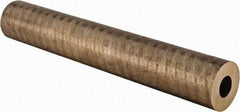 Made in USA - 2 Inch Outside Diameter x 13 Inch Long, Aluminum Bronze Round Tube - 1 Inch Inside Diameter, Alloy Aluminum Bronze (CDA 954), 9 Lb. Shipping Weight - Americas Industrial Supply