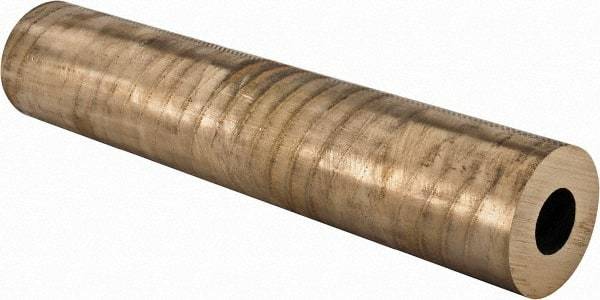 Made in USA - 2-1/2 Inch Outside Diameter x 13 Inch Long, Aluminum Bronze Round Tube - 1-1/4 Inch Inside Diameter, Alloy Aluminum Bronze (CDA 954), 14 Lb. Shipping Weight - Americas Industrial Supply