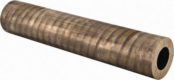 Made in USA - 2-1/2 Inch Outside Diameter x 13 Inch Long, Aluminum Bronze Round Tube - 1-1/2 Inch Inside Diameter, Alloy Aluminum Bronze (CDA 954), 12 Lb. Shipping Weight - Americas Industrial Supply