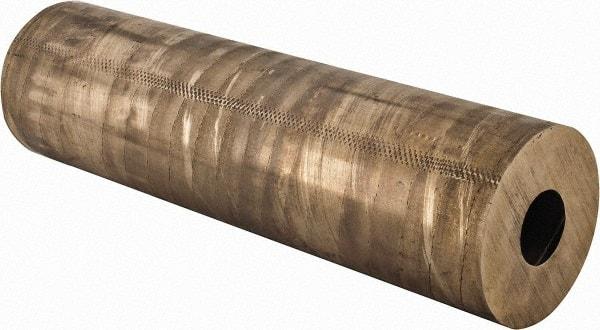 Made in USA - 3-1/2 Inch Outside Diameter x 13 Inch Long, Aluminum Bronze Round Tube - 1-1/2 Inch Inside Diameter, Alloy Aluminum Bronze (CDA 954), 30 Lb. Shipping Weight - Americas Industrial Supply