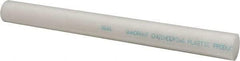 Made in USA - 1' Long, 1-1/8" Diam, Acetal Plastic Rod - Natural (Color) - Americas Industrial Supply
