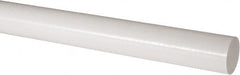 Made in USA - 2' Long, 2-1/4" Diam, Acetal Plastic Rod - Natural (Color) - Americas Industrial Supply