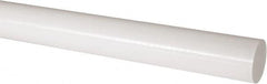 Made in USA - 2' Long, 2-1/2" Diam, Acetal Plastic Rod - Natural (Color) - Americas Industrial Supply