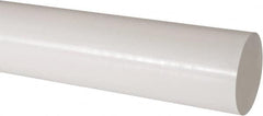 Made in USA - 4' Long, 3" Diam, Acetal Plastic Rod - Natural (Color) - Americas Industrial Supply