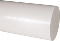 Made in USA - 2' Long, 5" Diam, Acetal Plastic Rod - Natural (Color) - Americas Industrial Supply