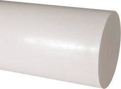 Made in USA - 1' Long, 6" Diam, Acetal Plastic Rod - Natural (Color) - Americas Industrial Supply