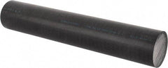 Made in USA - 1' Long, 2-1/4" Diam, Acetal Plastic Rod - Black - Americas Industrial Supply