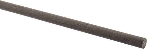 Made in USA - 2' Long, 3/8" Diam, Acetal (PTFE-Filled) Plastic Rod - Brown - Americas Industrial Supply