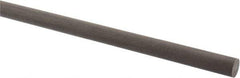 Made in USA - 2' Long, 1/2" Diam, Acetal (PTFE-Filled) Plastic Rod - Brown - Americas Industrial Supply