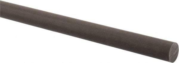 Made in USA - 4' Long, 3/4" Diam, Acetal (PTFE-Filled) Plastic Rod - Brown - Americas Industrial Supply