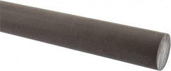 Made in USA - 1' Long, 1-1/2" Diam, Acetal (PTFE-Filled) Plastic Rod - Brown - Americas Industrial Supply
