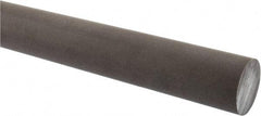 Made in USA - 2' Long, 1-1/2" Diam, Acetal (PTFE-Filled) Plastic Rod - Brown - Americas Industrial Supply