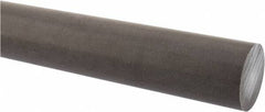 Made in USA - 1' Long, 1-3/4" Diam, Acetal (PTFE-Filled) Plastic Rod - Brown - Americas Industrial Supply