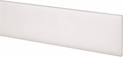 Made in USA - 1 Ft. Long x 1-1/2 Inch Wide x 1/8 Inch High, Acetal, Rectangular Plastic Bar - Natural - Americas Industrial Supply