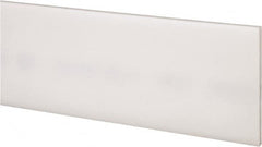 Made in USA - 2 Ft. Long x 2 Inch Wide x 1/8 Inch High, Acetal, Rectangular Plastic Bar - Natural - Americas Industrial Supply