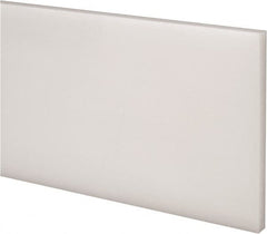 Made in USA - 4 Ft. Long x 3 Inch Wide x 1/8 Inch High, Acetal, Rectangular Plastic Bar - Natural - Americas Industrial Supply