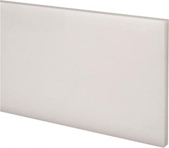 Made in USA - 4 Ft. Long x 4 Inch Wide x 1/8 Inch High, Acetal, Rectangular Plastic Bar - Natural - Americas Industrial Supply