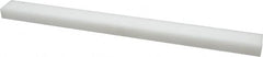 Made in USA - 1 Ft. Long x 1 Inch Wide x 1/2 Inch High, Acetal, Rectangular Plastic Bar - Natural - Americas Industrial Supply