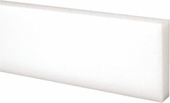 Made in USA - 4 Ft. Long x 2 Inch Wide x 1/2 Inch High, Acetal, Rectangular Plastic Bar - Natural - Americas Industrial Supply