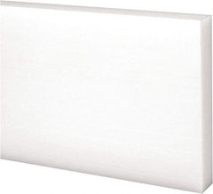 Made in USA - 1 Ft. Long x 3 Inch Wide x 1/2 Inch High, Acetal, Rectangular Plastic Bar - Natural - Americas Industrial Supply